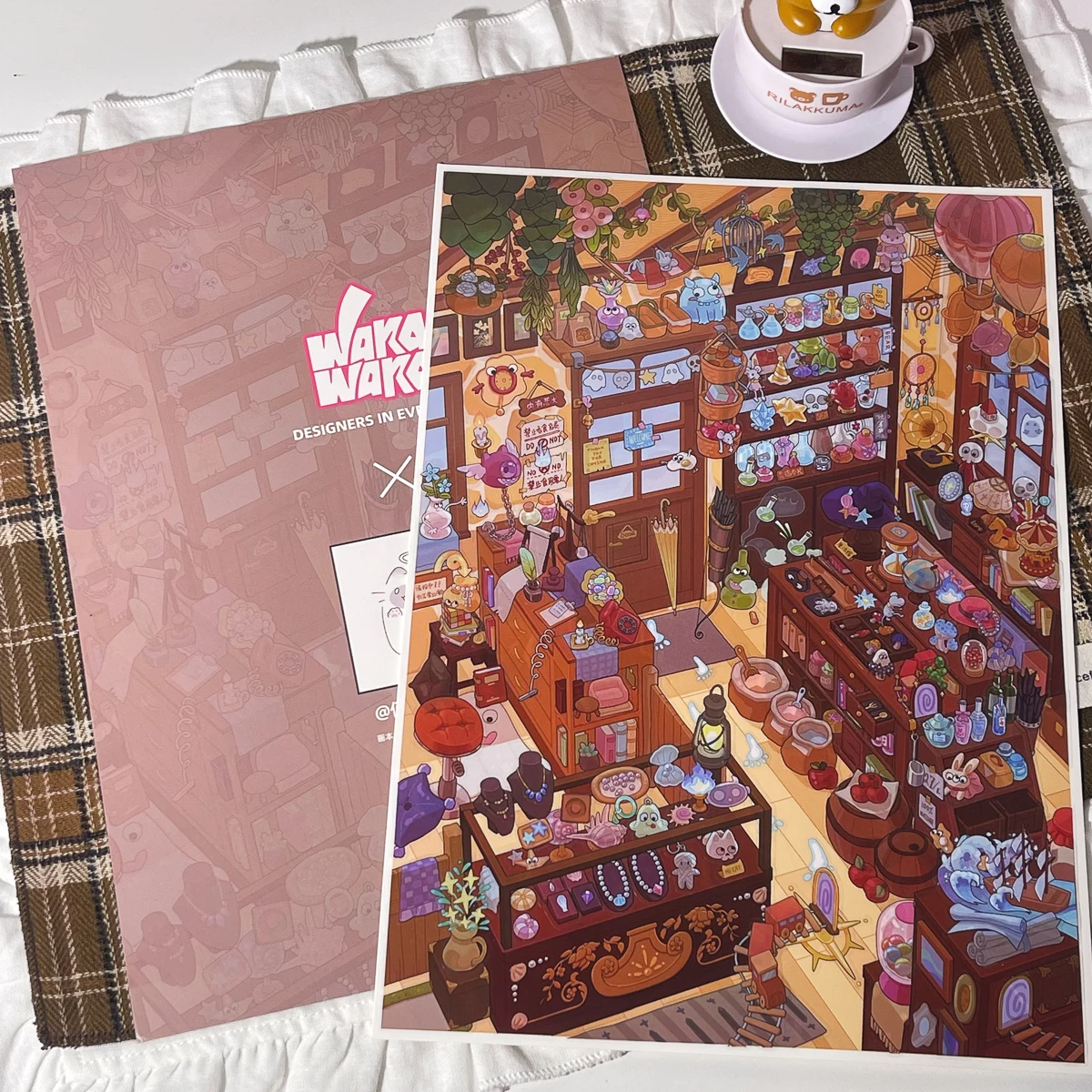 Yokai Shop Diorama 3D Diy Miniature Scene Sticker DIY Craft Kit for Stress Relief and Creative Micro World Building