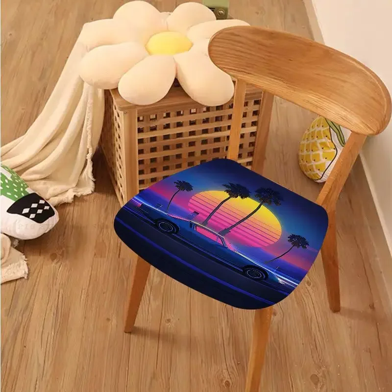 JDM Car Japan Racing Anime Decorative Stool Pad Patio Home Office Chair Seat Cushion Pads Seat 40x40cm Outdoor Garden Cushions