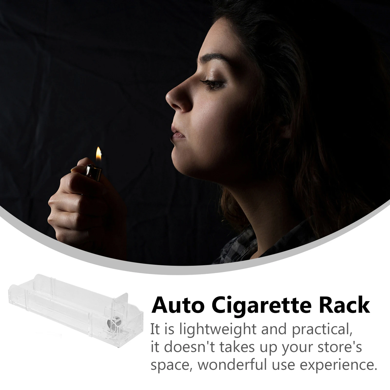

3 Pcs Cigarette Display Rack Lightweight Durable Safe High quality Material Auto push Show Holder Practical Storage Solution