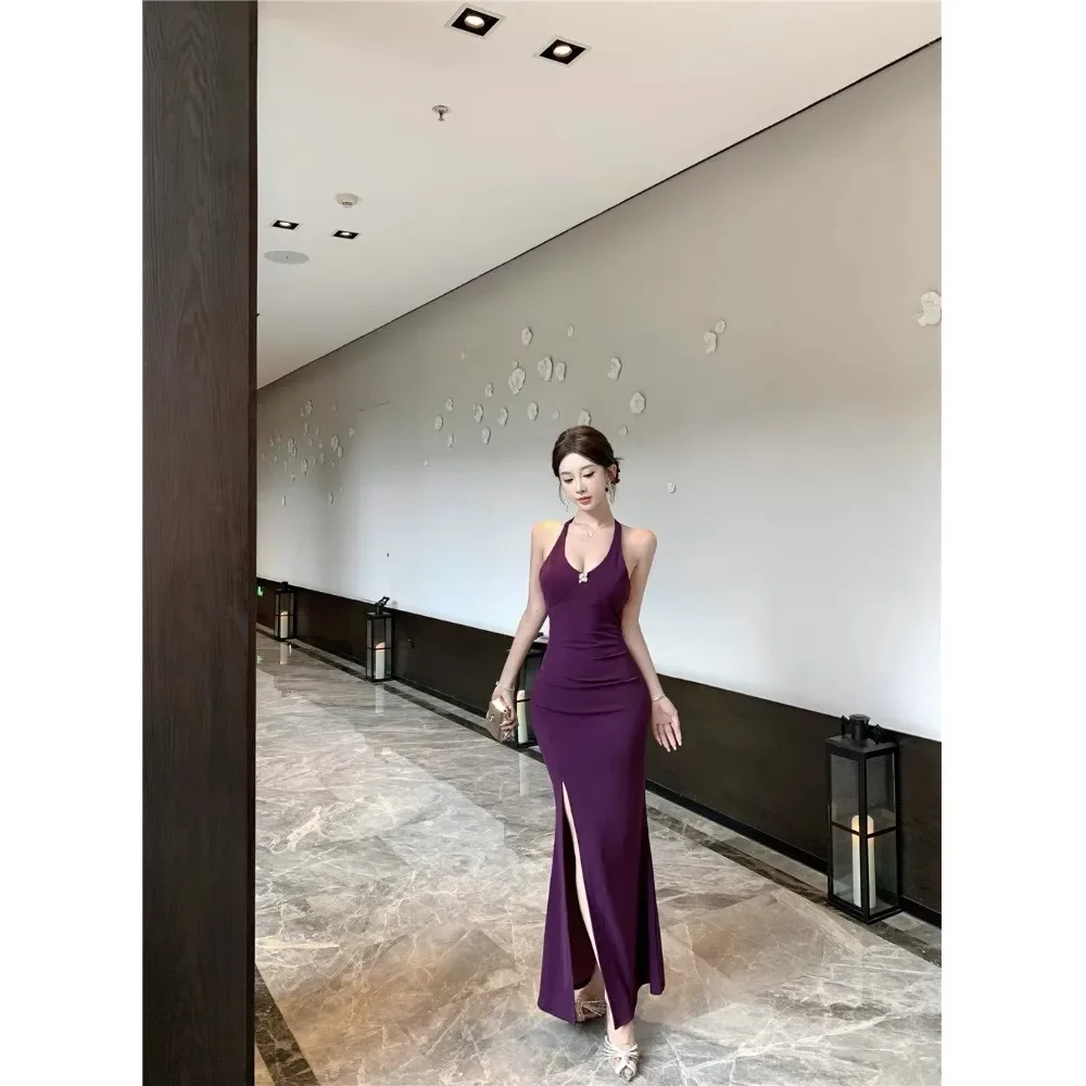 Robes sans manches pour femmes, robe de plage d'été, avec des appliques brodées, froncées, perceuses smockées, perles incrustées