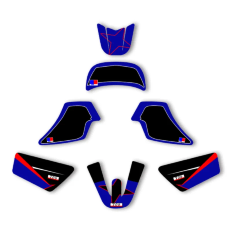 

DSMTECH Graphics Backgrounds Decals Stickers for Yamaha PW50 PW 50 PIT Bike All Years Motocycle Customize Protector 001
