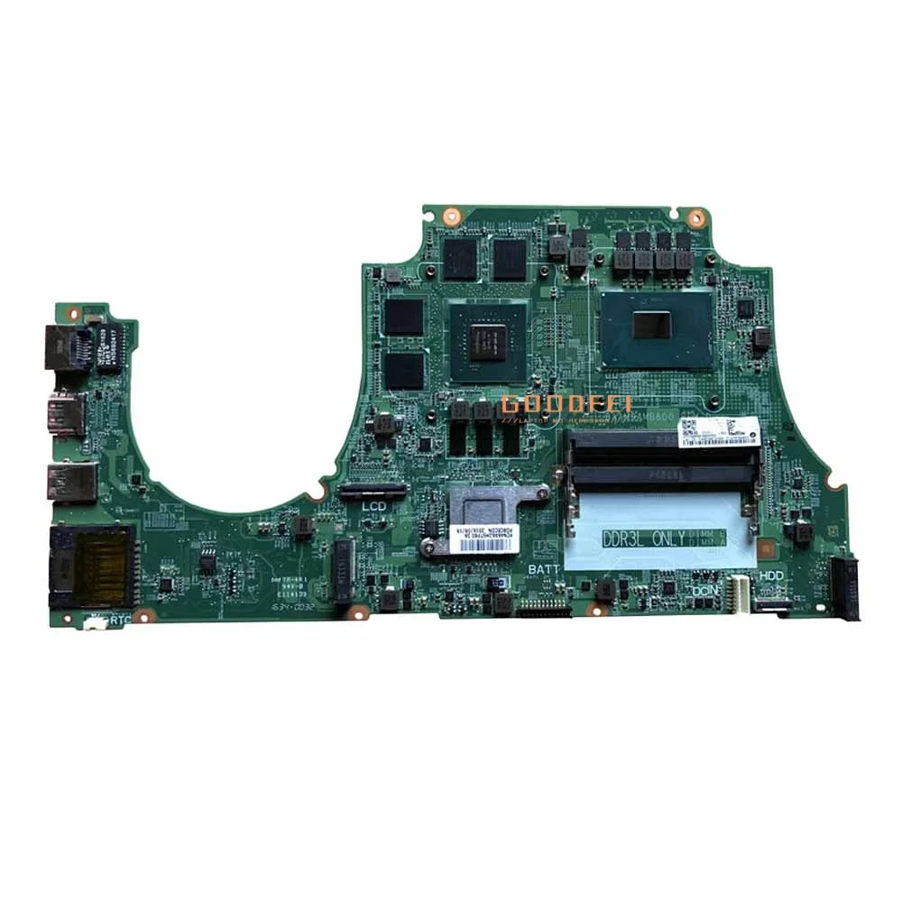

Inspiron 15 7559 For Dell Laptop Motherboard Mainboard With I7-6700HQ N16P-GX-A2 4G DAAM9AMB8D0 CN-0MPYPP 100% Test Ok