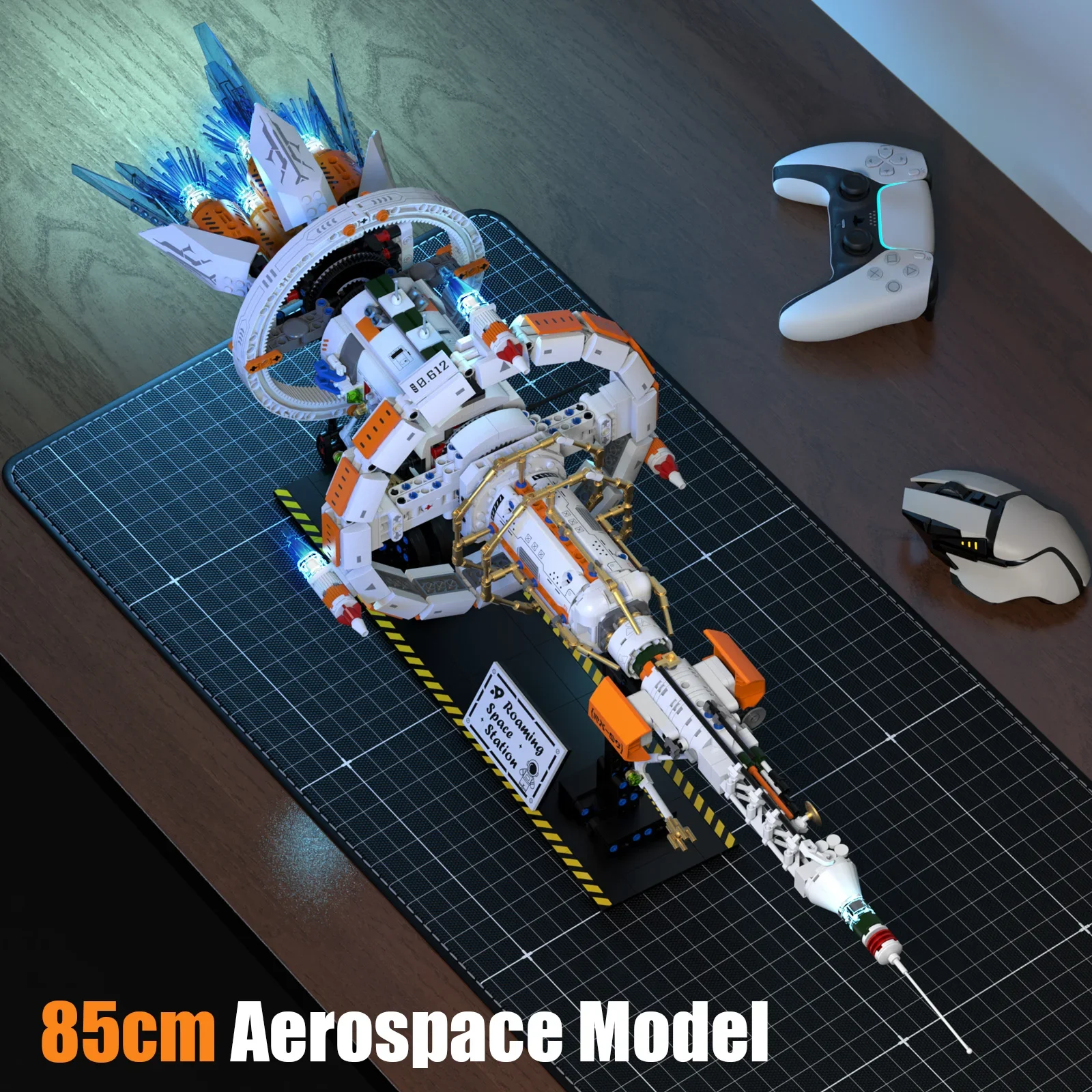 2025 Nieuwe Space Station-modelbouwstenenset - Programmeerbaar doe-het-zelf creatief speelgoed voor volwassenen en kinderen