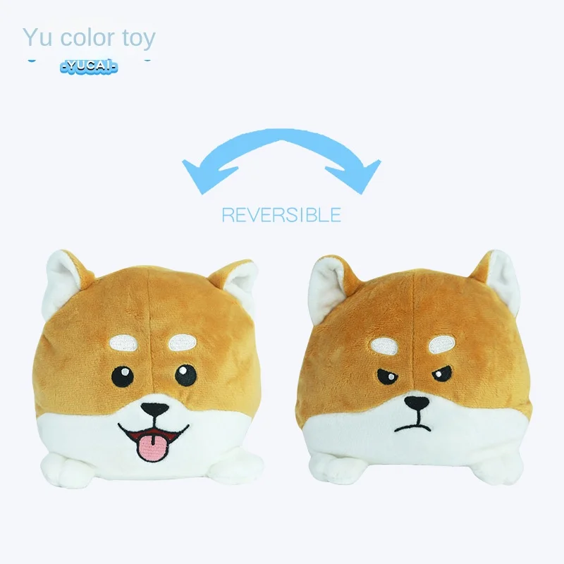 Nieuwe 10Cm Shiba Inu Flip Pluche Speelgoedblinde Doos Pop Jaar Van De Konijnenpop Pop Handpop Pop Baby Boy Girl & Nieuwjaarscadeau Voor Kind