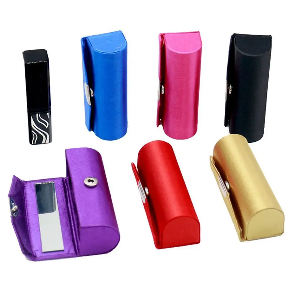 

Boxes Cloth Material Design Cosmetic Bags Lipstick Tubes Pure Color Lipstick Holder Lipstick Box Packaging Box Lipstick Case
