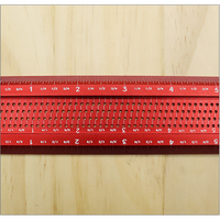 12-Inch Marking Ruler Woodworking Hole Marking Ruler Parallel/Vertical Marking T-Shaped Crossing Hole Marking Ruler Durable