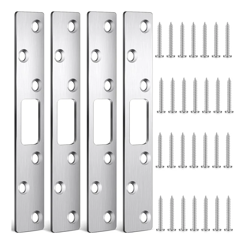 ABRS-Door Strike Plate Deadbolt Strike Plate قفل الباب لوحة الباب سترايك لوحة مزلاج الباب