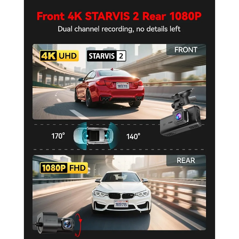 WIFI Cam For Car Camera 1080P Video Recorder HD 2/3Camera Car DVR Front Rear View Camera Night Vision Car Accessories
