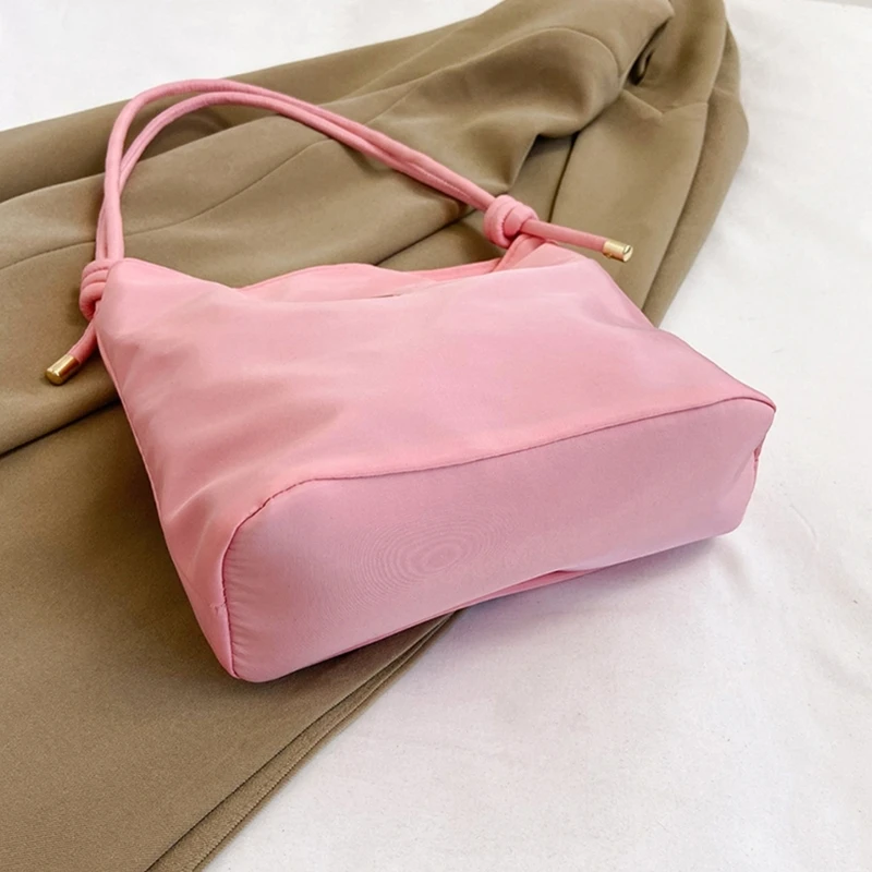 Stylish Nylon Shoulder Bag for Women Handbag Underarm Bags with Closure