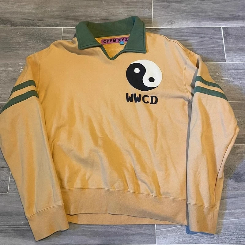 CPFM.XYZ WWCD Half Zip Sweatshirts Men Women Top Quality Bagua Logo Crewneck Hooded