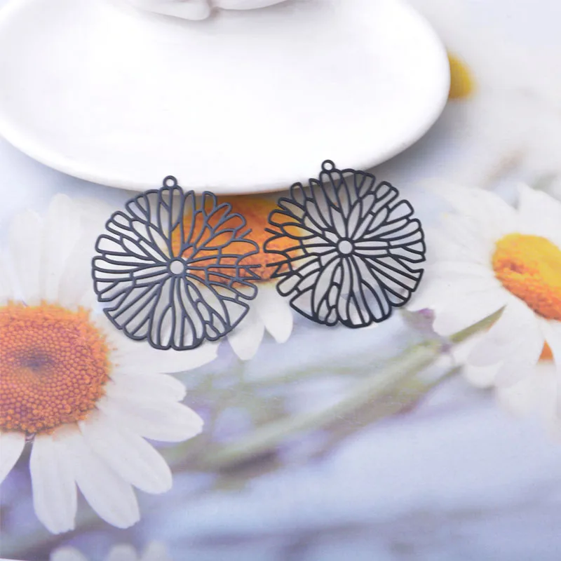 20 Stück AB9081 Messing-Schmuckanhänger in Hellgolden, Bunte Anhänger für DIY-Ohrringe und Halsketten für Damen – Detail 12