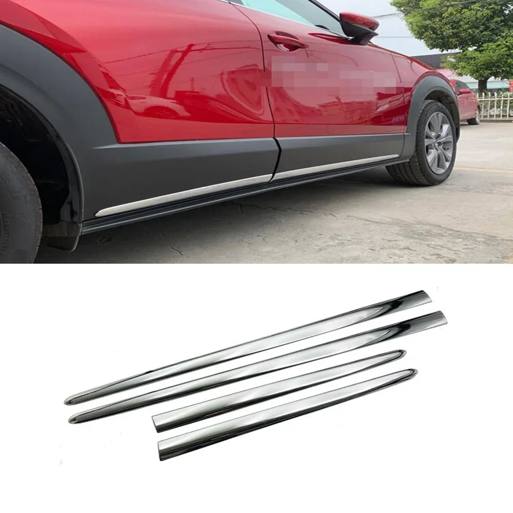 

For Mazda Cx-30 Cx30 2020 2021 2022 2023 ABS Chrome Side Door Body Trim Cover Decoration Moulding Strip Car Styling Accessories