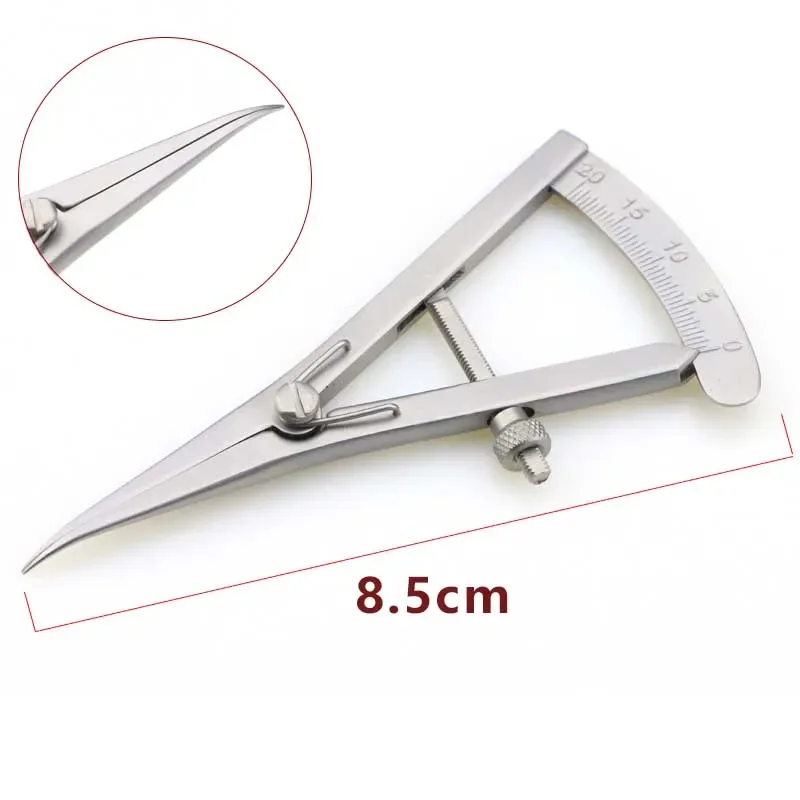 المسمار تعديل أنماط الفرجار 20 مللي متر مستقيم أداة طب العيون أداة الفولاذ المقاوم للصدأ/سبائك التيتانيوم الجفن الفرجار #3