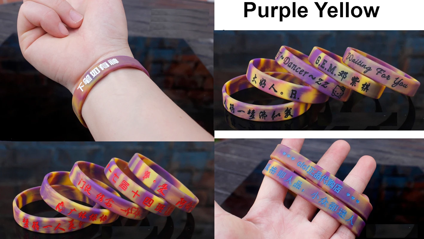 1 Stück graviert personal isierte benutzer definierte Armband sos id Armband Telefon nummer Silikon DIY Band für Geburtstags feier Ereignisse Anti-Lost – Detail 23