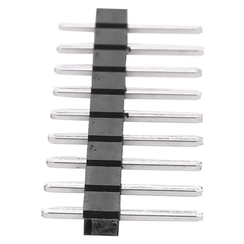 ABMH-200Pcs Male Header Pins, Straight Single Row 40 Pin 0.1 Inch (2.54Mm) Male Pin Header Connector Pcb Board Pin Electronic