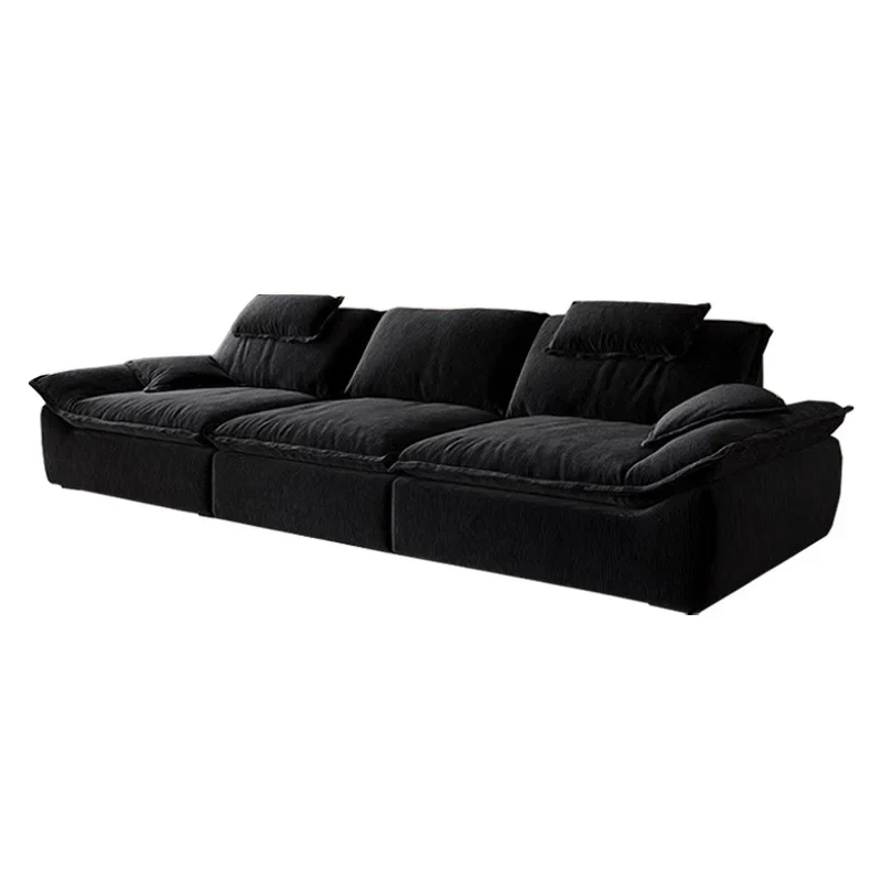 Italian minimalist living room adjustable backrest sofa
