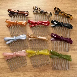 South Korea France Bow Hairpin Princess Head Inverted Comb Disc Hair Ball Head Side Hairpin