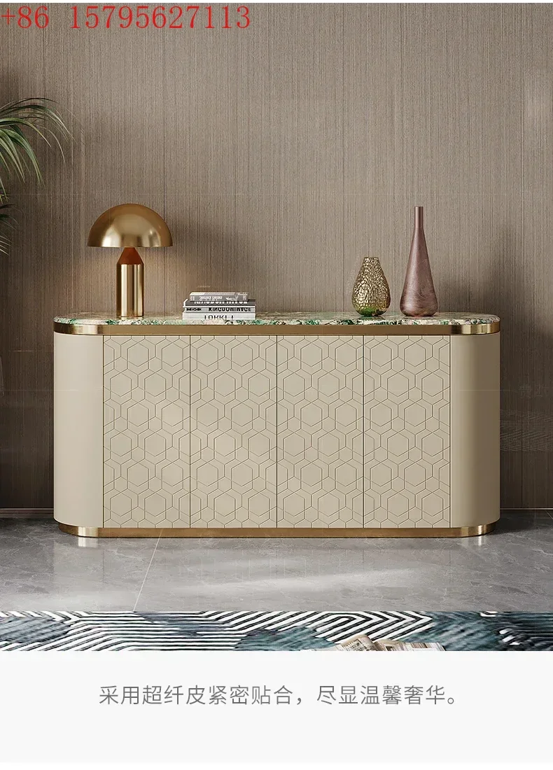

newLight luxury restaurant storage dining side cabinet bedroom marble TV cabinet fashion entrance shoe cabinet