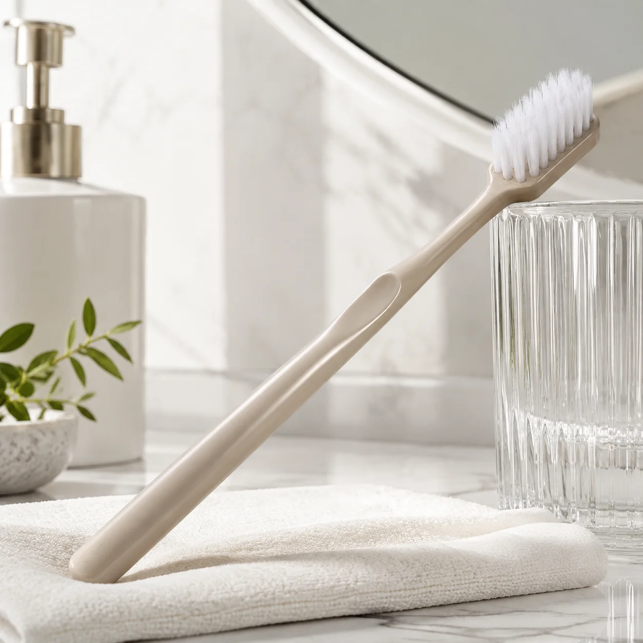 Small head toothbrush, small brush head takes care of gums and mouth to remove stains, couple toothbrush