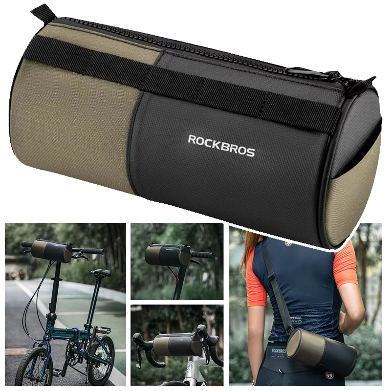 

Bicycle Bag Reflective Handlebar Bag Capacity Storage Multifunctional Portable 1.7L Shoulder Bag Front Bag Accessories