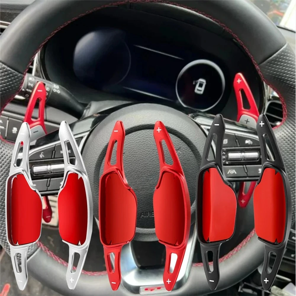 Car Steering Wheel Extension Shifter Sticker For Kia Sorento 4 UM MQ4 GT-Line X-LINE Plug-In Hybrid 2016-2024 Shift Paddles