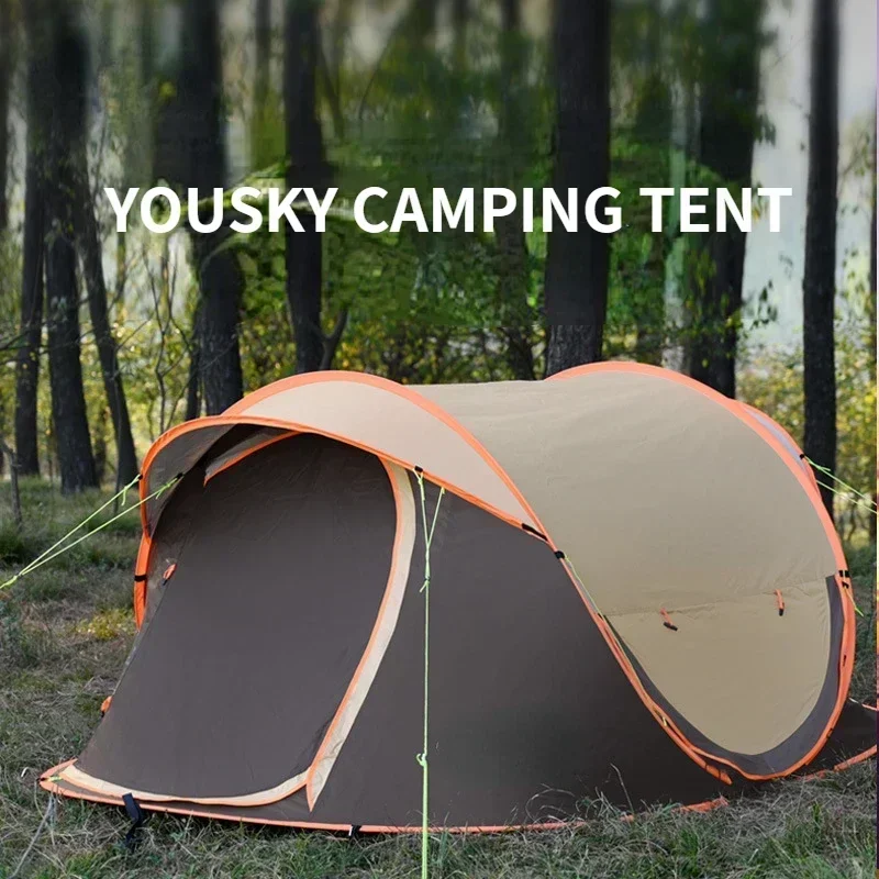 

YOUSKY Tents Outdoor Camping Rainproof Camping Tent Quick Open Home Appliance Pop Up Tent