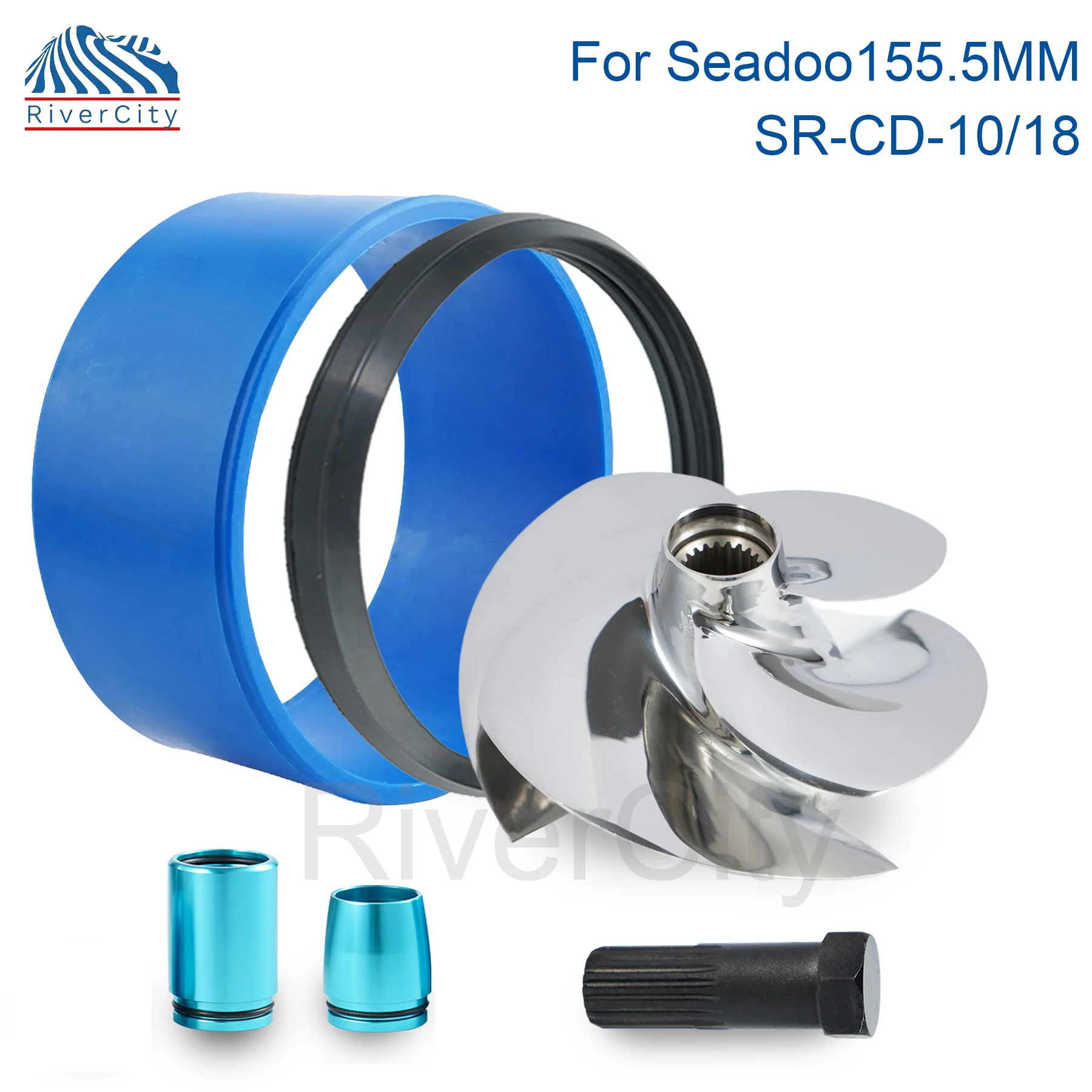 

Комплект крыльчатки с 4 лопастями для Seadoo GTI/SE 130/SE/STD/4-TEC SE/130/Rental 130 заменяет Jet Ski Solas SR-CD-10/18 15,5 мм