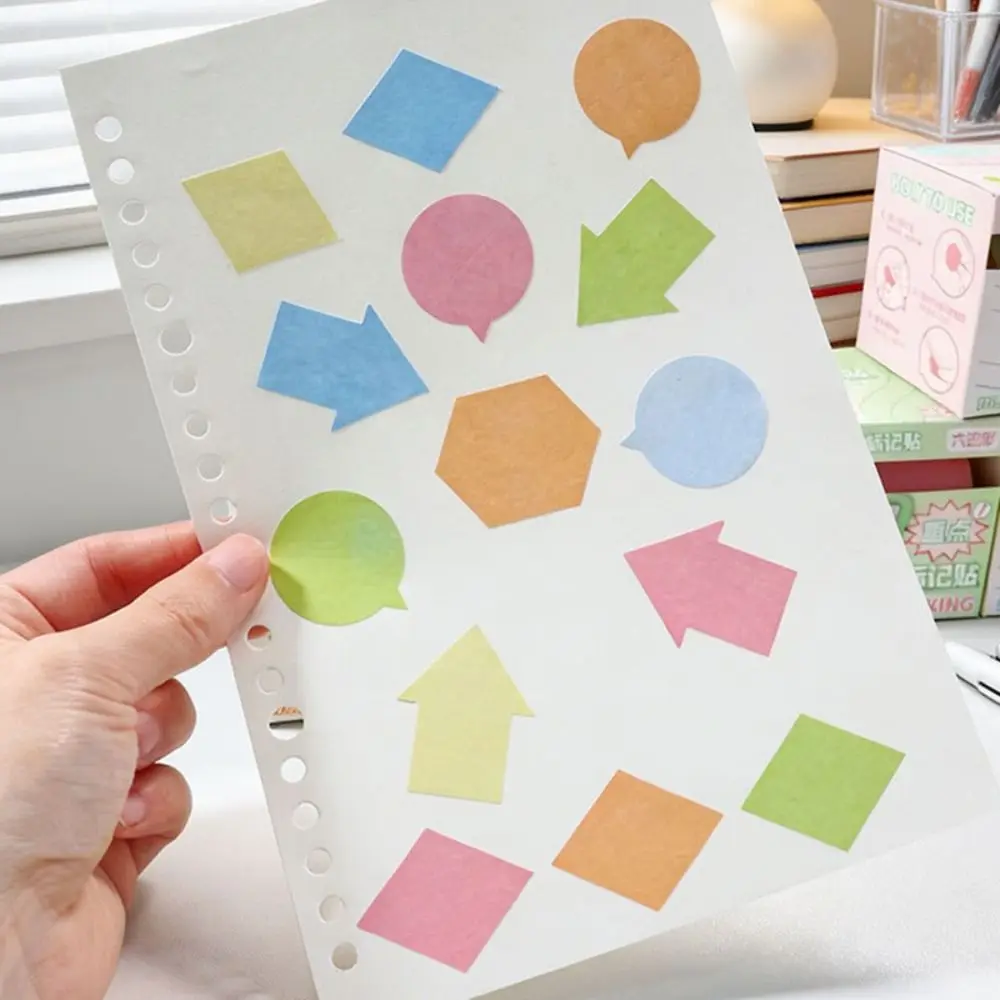 360pcs/Box New Multicolor Sticky Notes Pull Out Large Capacity Index Tabs File Divider Stickers Mark Key Points