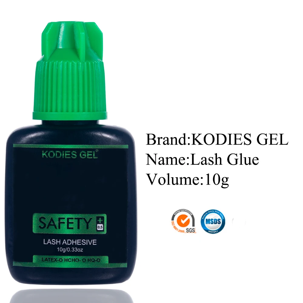 KODIES GEL 10g Eyelash Extension Glue 0.5s Fast Dry Long Lasting 50 Days Lashes Glue Supplies Safety Healthy Individual Bonder