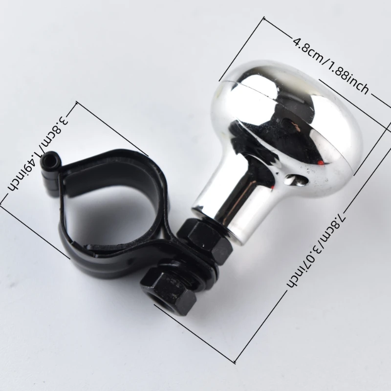 Universal Car Steering Wheel Booster Ball ABS+Metal Carbon Grain Adjustable Steering Auxiliary