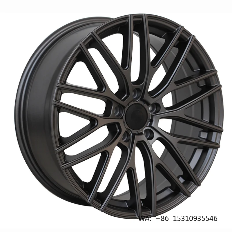 New matte black cast alloy wheels 18-20 inch 5X120, mesh design anti-corrosion rims for sport cars