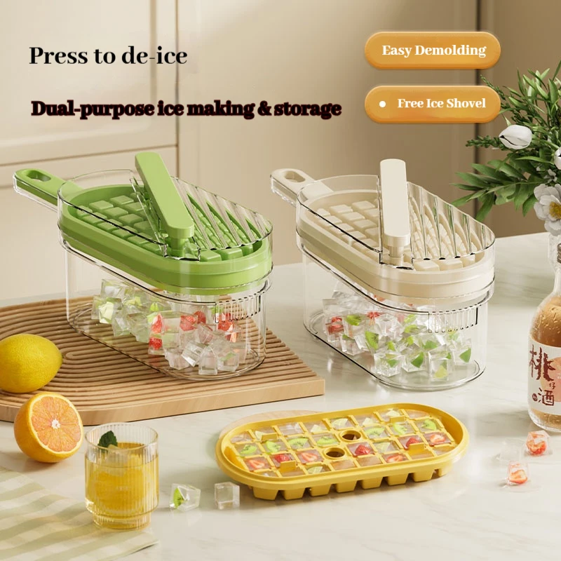 Ice Cube Tray Silicone Mold Square Ice Cube Tray Mold Ice Cube Maker Non-toxic Durable Bar Pub Wine Ice Blocks Maker.