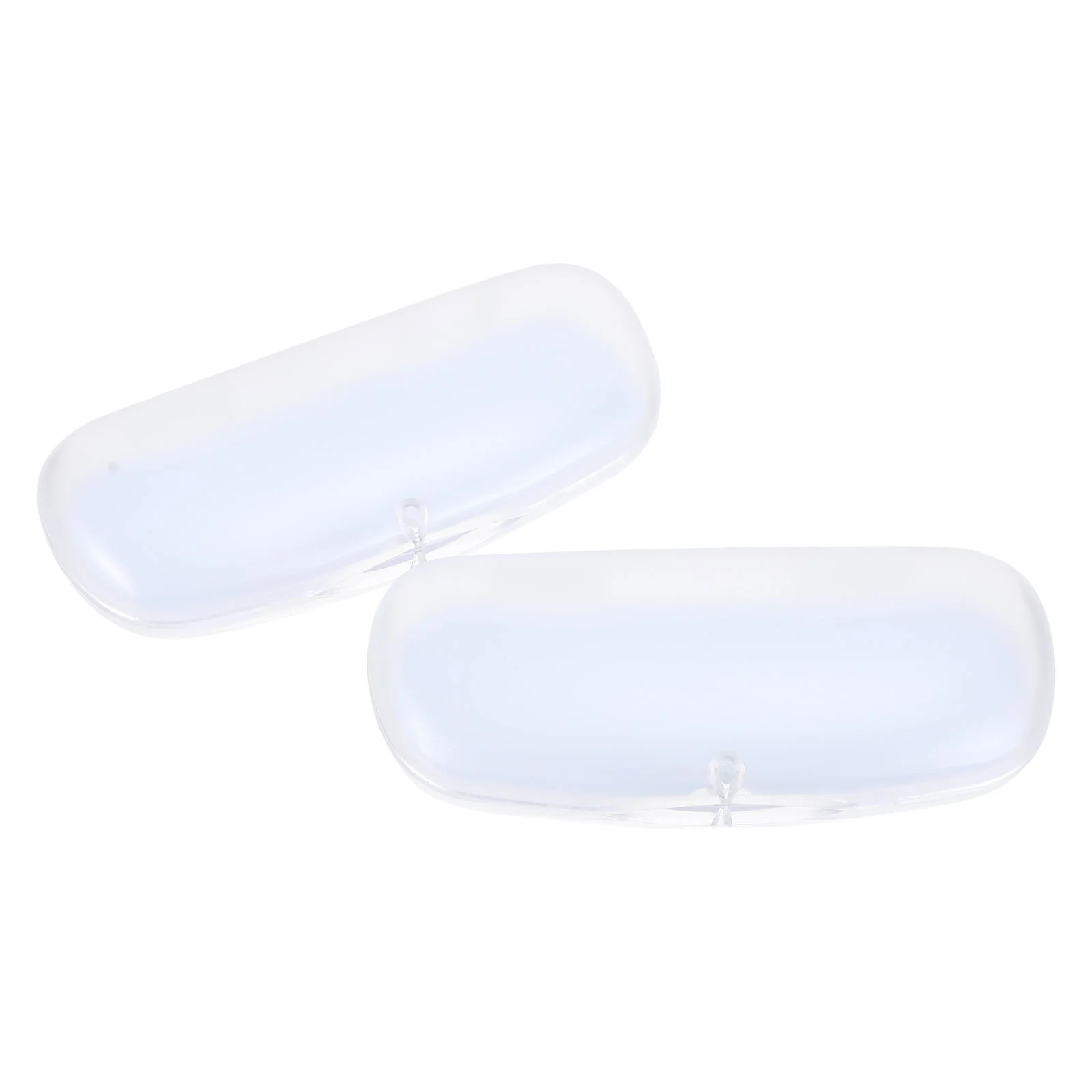 2 Pcs Glasses Case Transparent Protector Car Comfortable PVC Eyeglasses Cases Spectacle