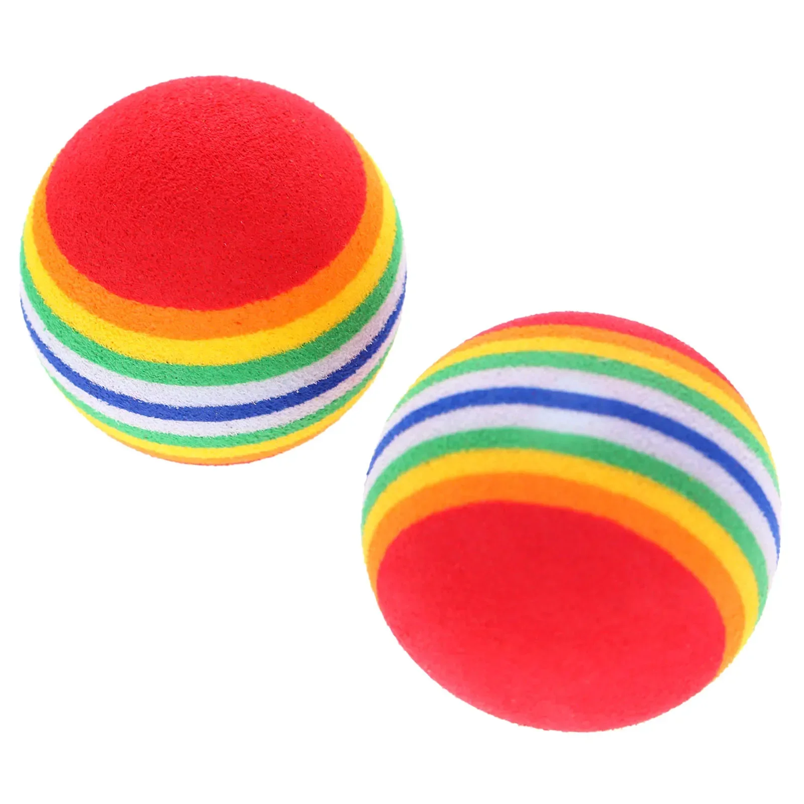 10 قطعة 38 مللي متر لينة جولف سوينغ ممارسة رغوة كرات الإسفنج ممارسة قوس قزح كرات لطيف الحيوانات الأليفة الصغيرة إيفا اللعب في الهواء الطلق جولف التدريب كرات