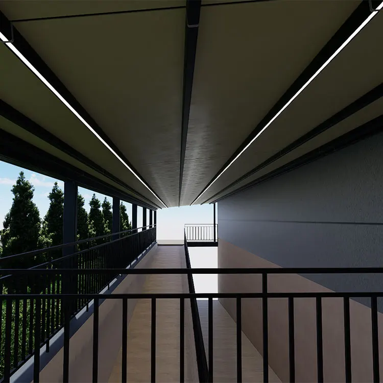 Factory Custom-made Aluminum Frame Modern Motorized Skylight Blind & Conservatory Awning with Rain Canopy for Glass Roof