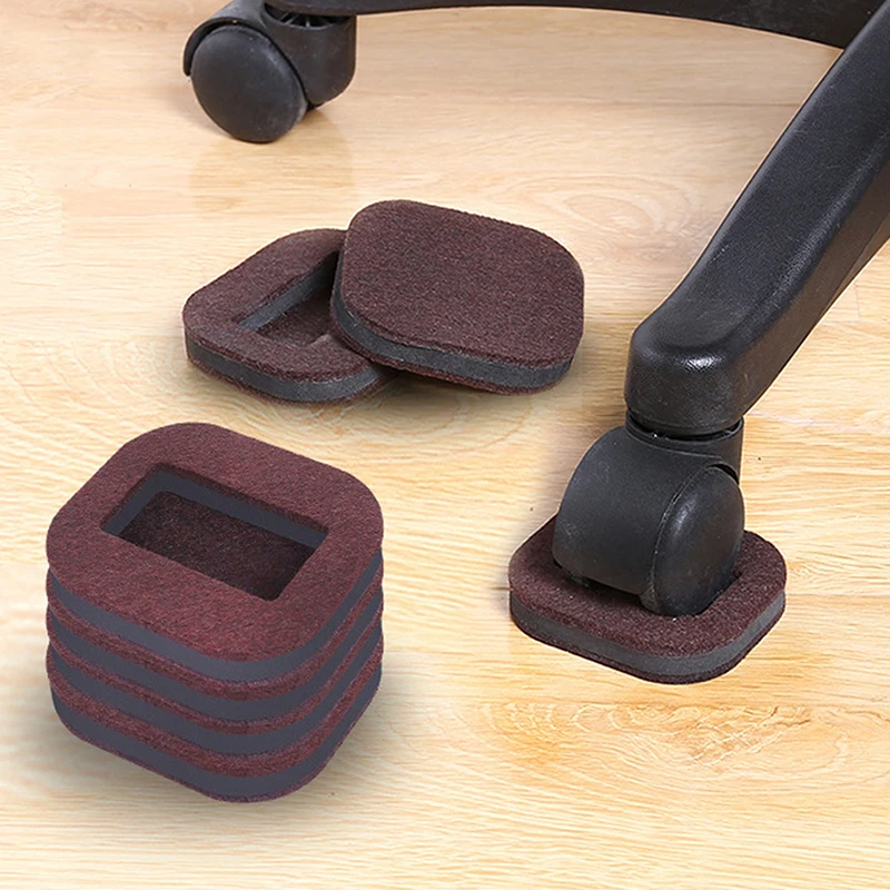 Bürostuhl Rad stopper Möbel Nachlauf becher Hartholz Bodenschutz Anti Vibration Pad Stuhl Rollen füße Anti-Rutsch-Matte