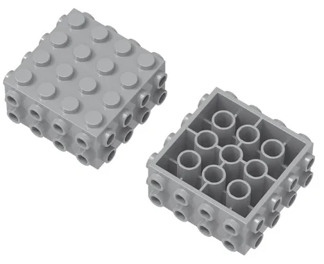*Brick 4x4 w. knob 5 sides* 288 5 pcs DIY enlighten block brick part No.  Compatible With