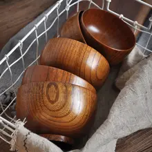 Wooden Japanese Style Food Bowl #6