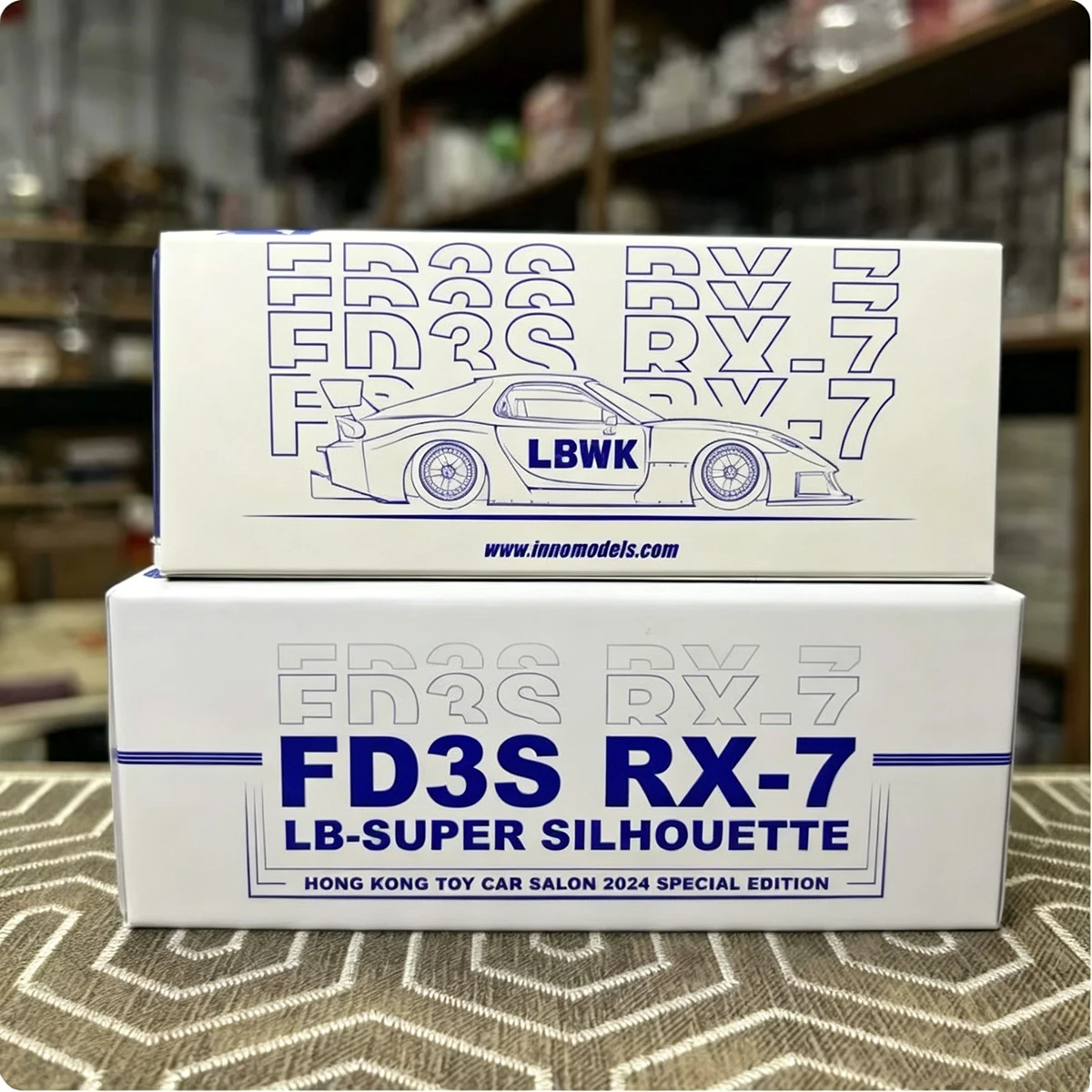 INNO64 1:64 Mazda RX-7 FD3S LB-Super Silhouette Hong Kong Toy Car Salon Special Edition Diecast Car Model In Stock Ready To Ship