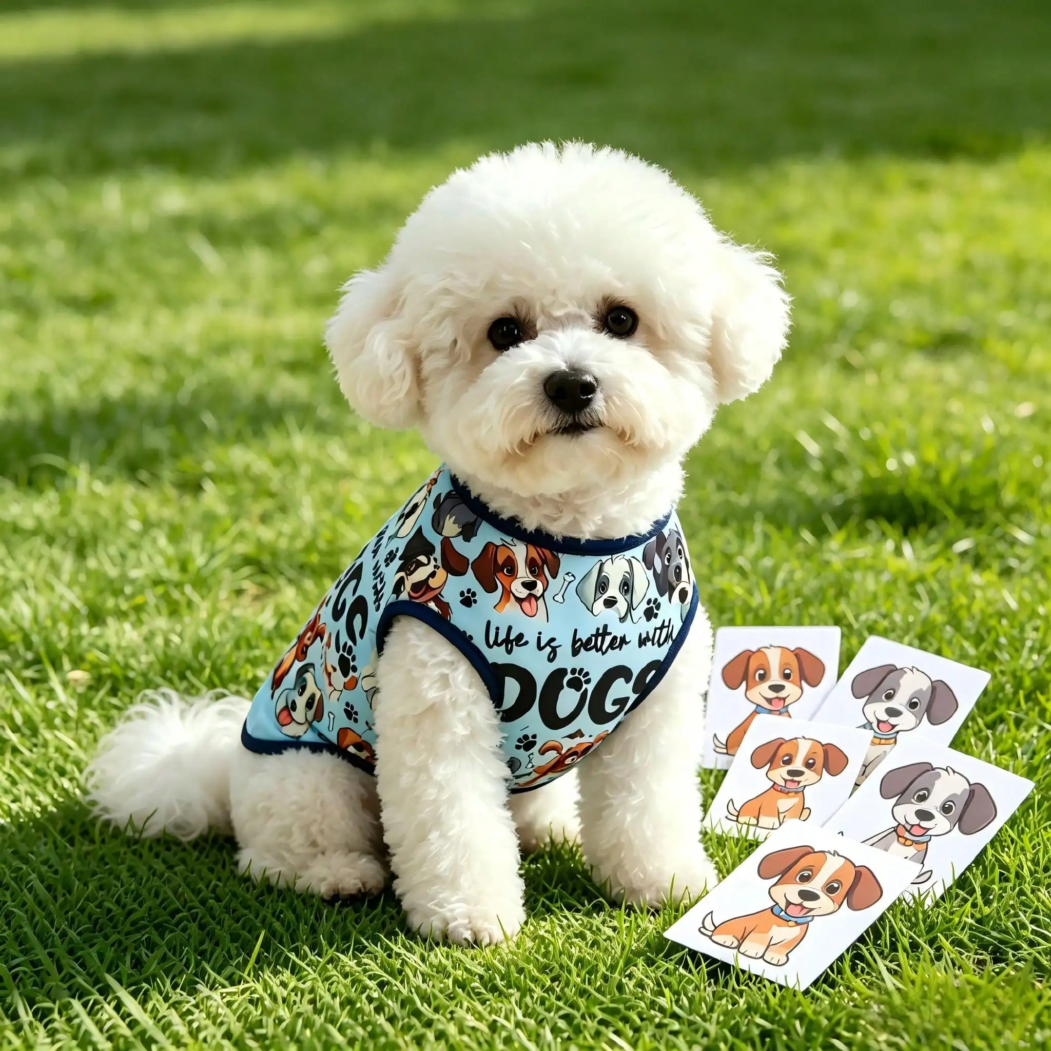 Camiseta sin mangas para perro y gatos – La Vida Es Mejor con Perros - imagen 5