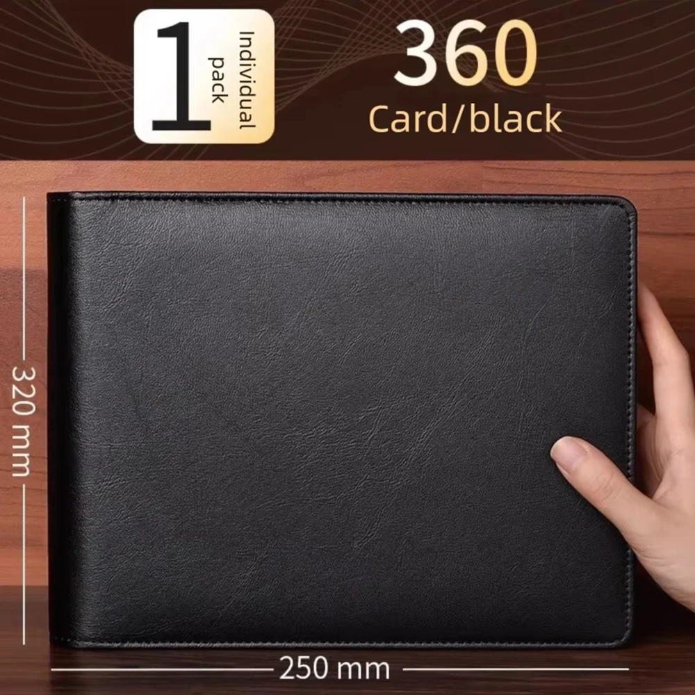 Fashion PU Leather Card Holder Card Binder Restaurant 360 Card Collector Business Card Book Card Stock Album K-pop Card Storage
