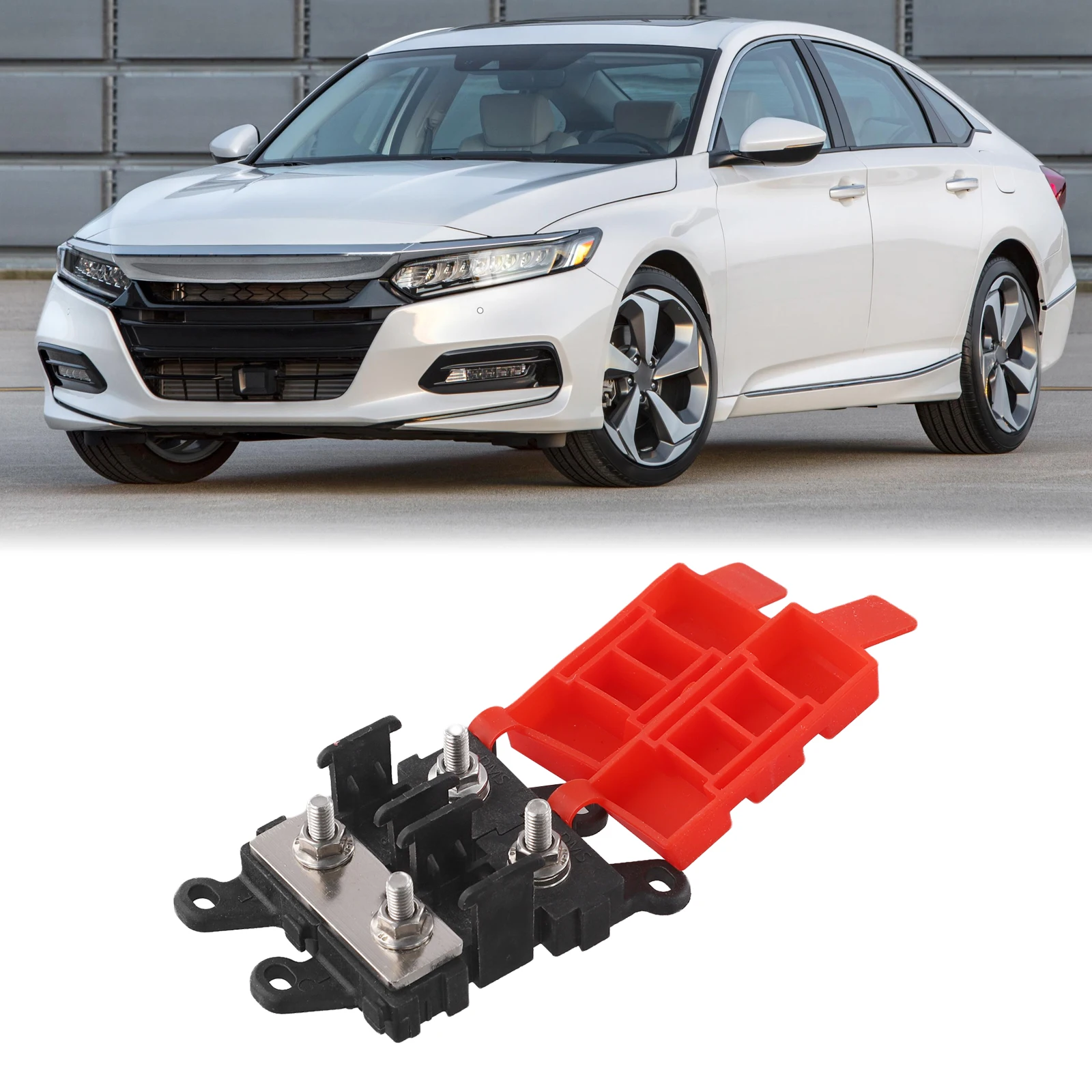 

Sleek and Functional Design of the Two Way Car Bolt Fixed Fuse Holder Rated at 200A For All Your Automotive Needs