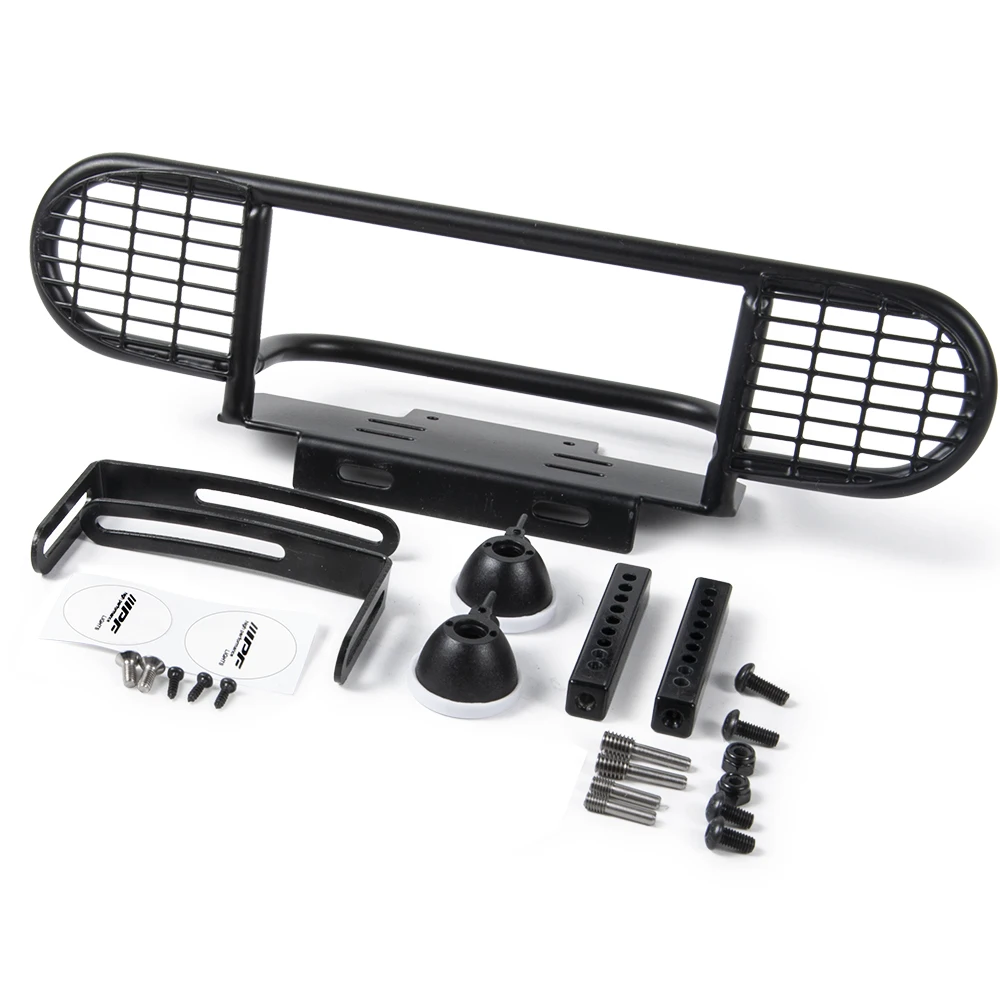 MIBIDAO Metal Camel Trophy Front Bumper for D90 TRX-4 Defender Axial SCX10 II 90046 1/10 RC Crawler Car Truck Model Upgrade Part