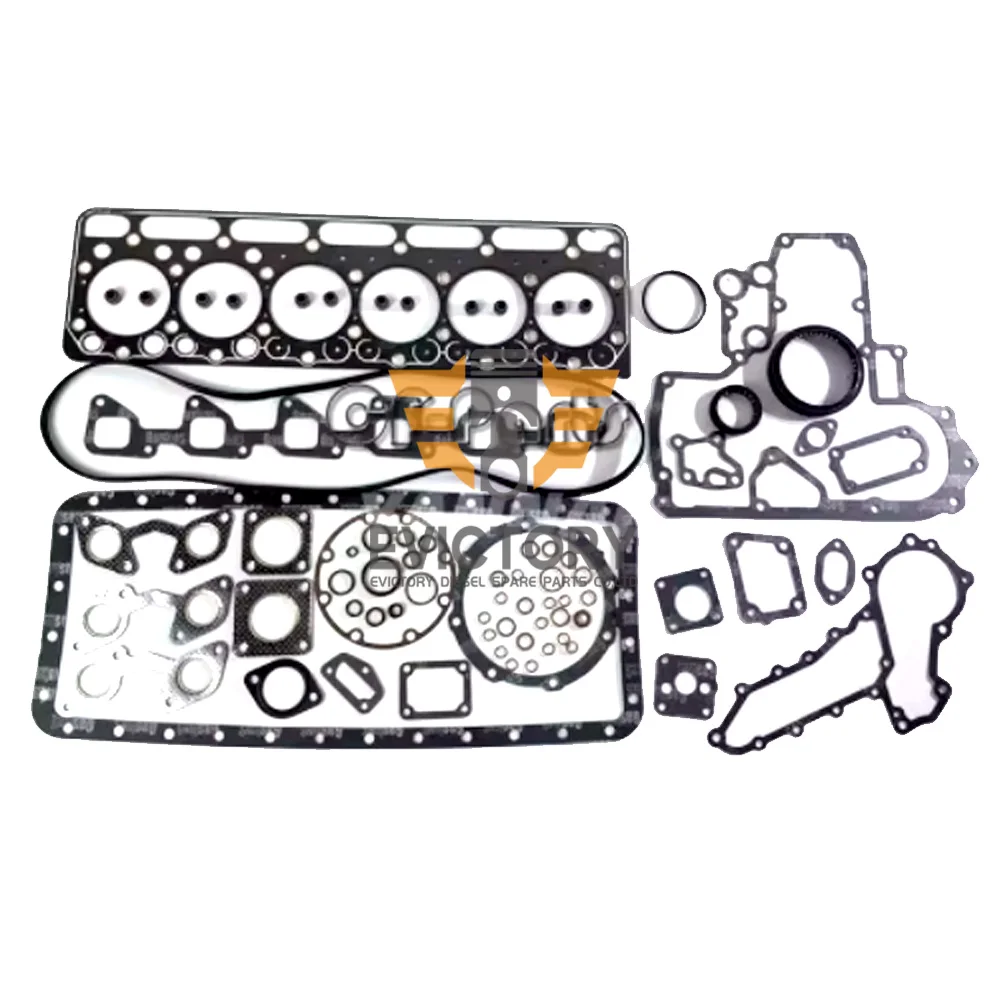 S2800 full gasket set 6 cylinder For Kubota Engine M4950DT Tractor Rebuild Engine head gasket