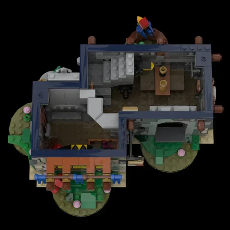 Moc Baustein Mittelalterliche Taverne und Inn Modell Technologie Ziegel DIY Montage Modulare Stadt Street View Spielzeug Für Kind Kind Geschenk