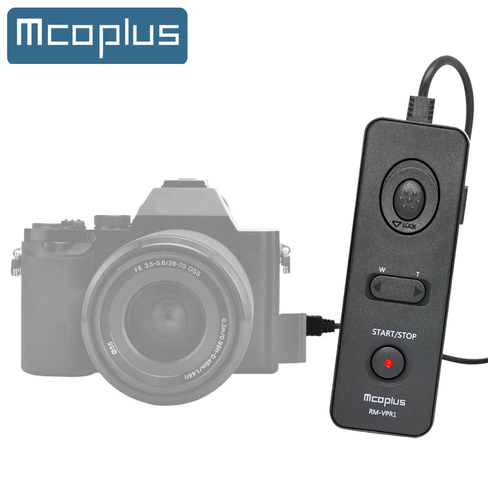 Mcoplus RM-VPR1 Control remoto de liberación de obturador para Sony A6000 A6100 A6400 A6500 A6600 A6300 A7III A7II A9 A7 A7S A7R RX100 A5100
