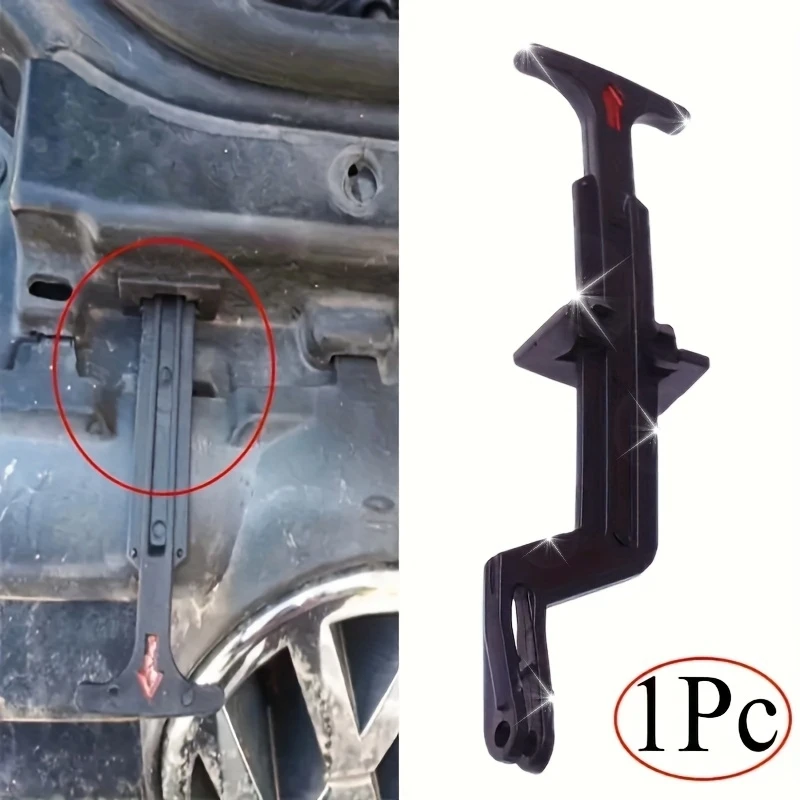 Bonnet Hood Release Rod Lock Latch Black Handle Clips 3B0823593 For 1998-2004 Volkswagen Passat B5 And Bora Classic Models