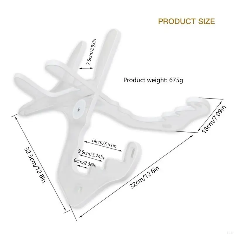 

2025 New Folding Acrylic Ukulele Stand Small Musical Instruments Stand with Light