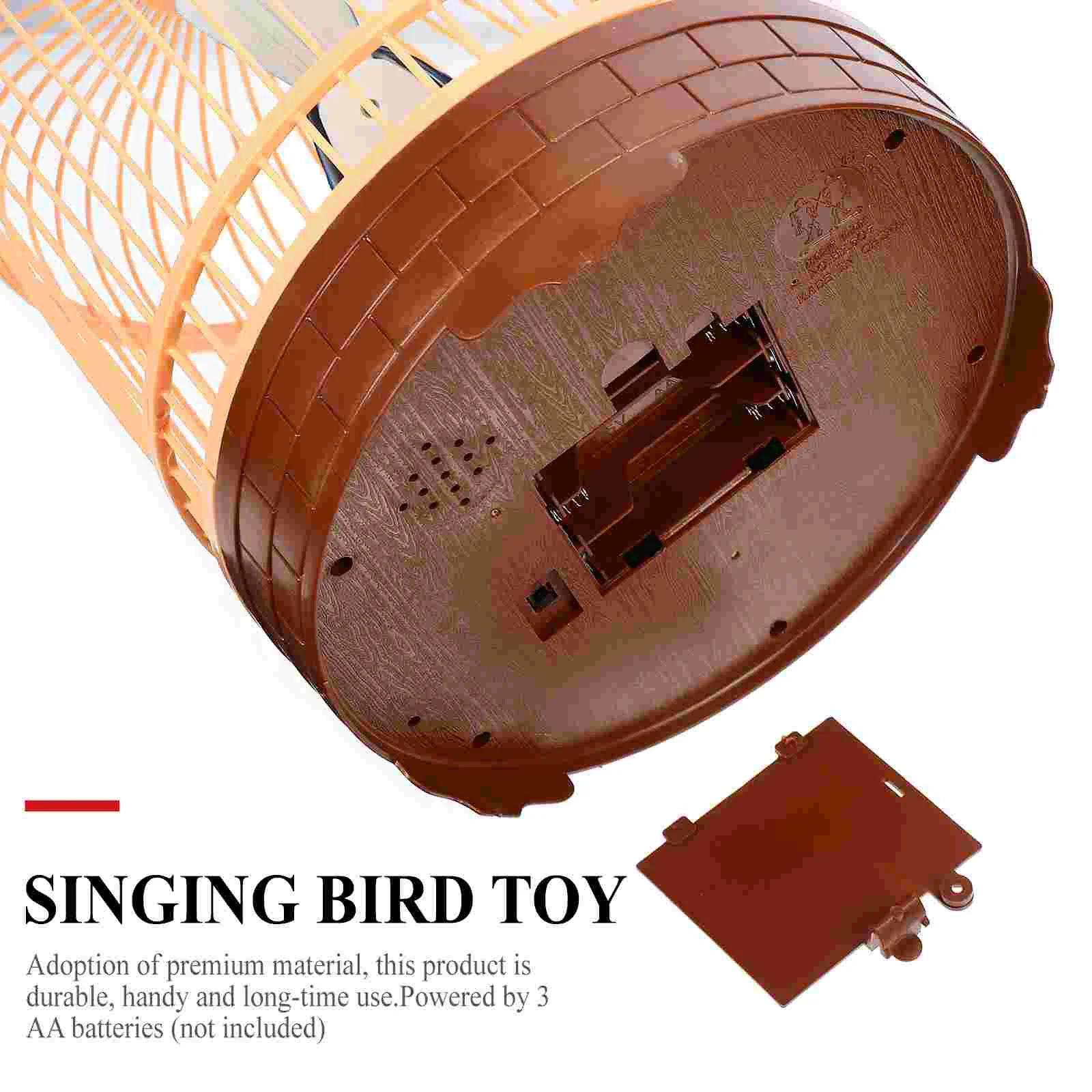 Voice Controlled Singing Bird Toy Sound Activated Desktop nament Premium Plastic Lasting Chirping Simulates Authentic