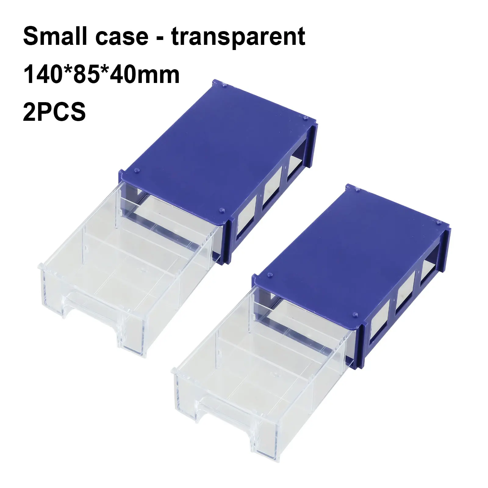 1/2PCS Tools Storage Box Stackable Plastic Hardware Parts Clear Storage Boxes Shelf Component Screws Toolbox Organizer